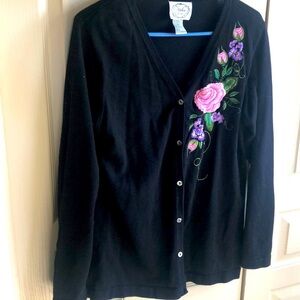 Stiches in Time Womans Cardigan Sweater Size M
